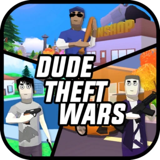 Dude Theft Wars MOD APK Unlimited Money & Menu [2026] icon