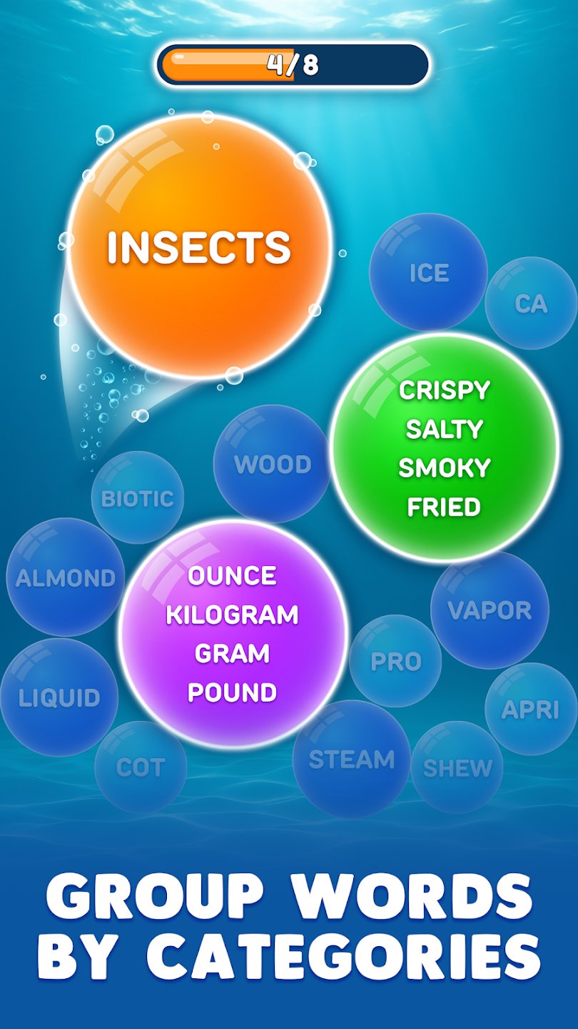 Bubble Word Jam Gameplay Screenshot 1