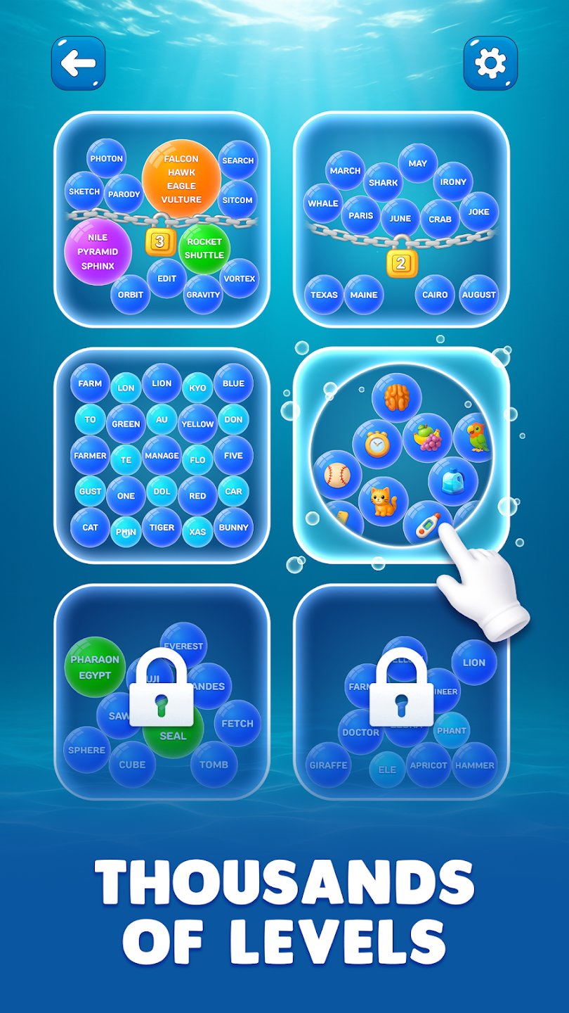 Bubble Word Jam Gameplay Screenshot 3