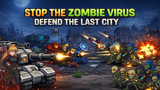 Hero Wars Zombie Virus strategic tower defense gameplay