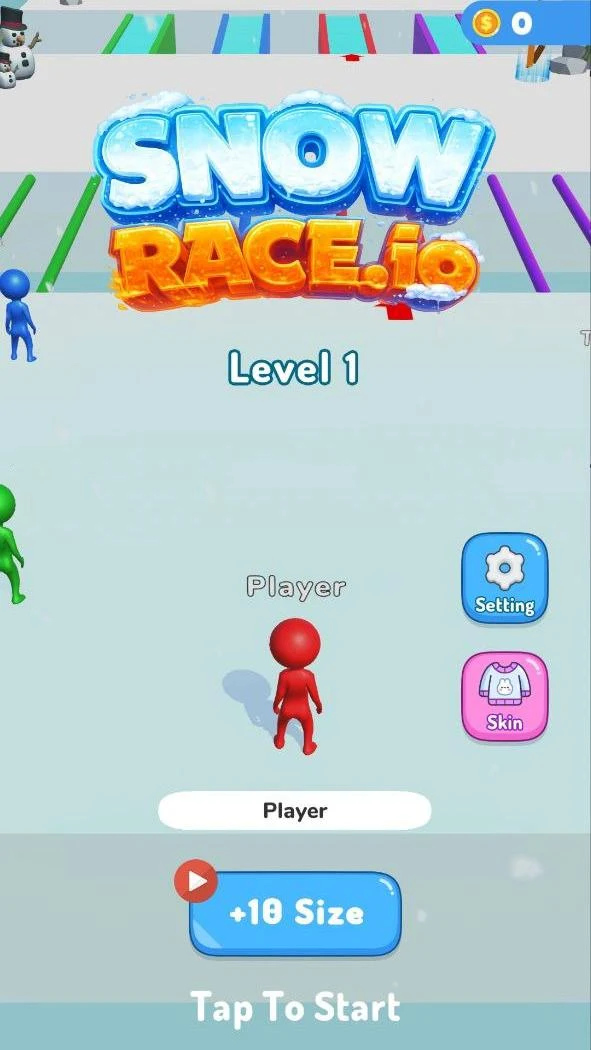 Snow Race 3D Gameplay Screenshot 1