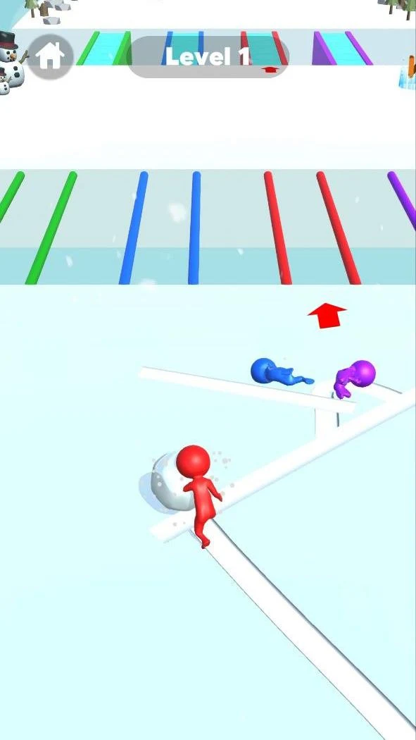 Snow Race 3D Gameplay Screenshot 3