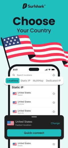 Surfshark Vpn Pro MOD APK v26.45 Main Screenshot